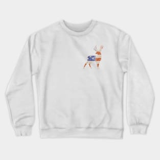 Patriotic Deer Logo Crewneck Sweatshirt